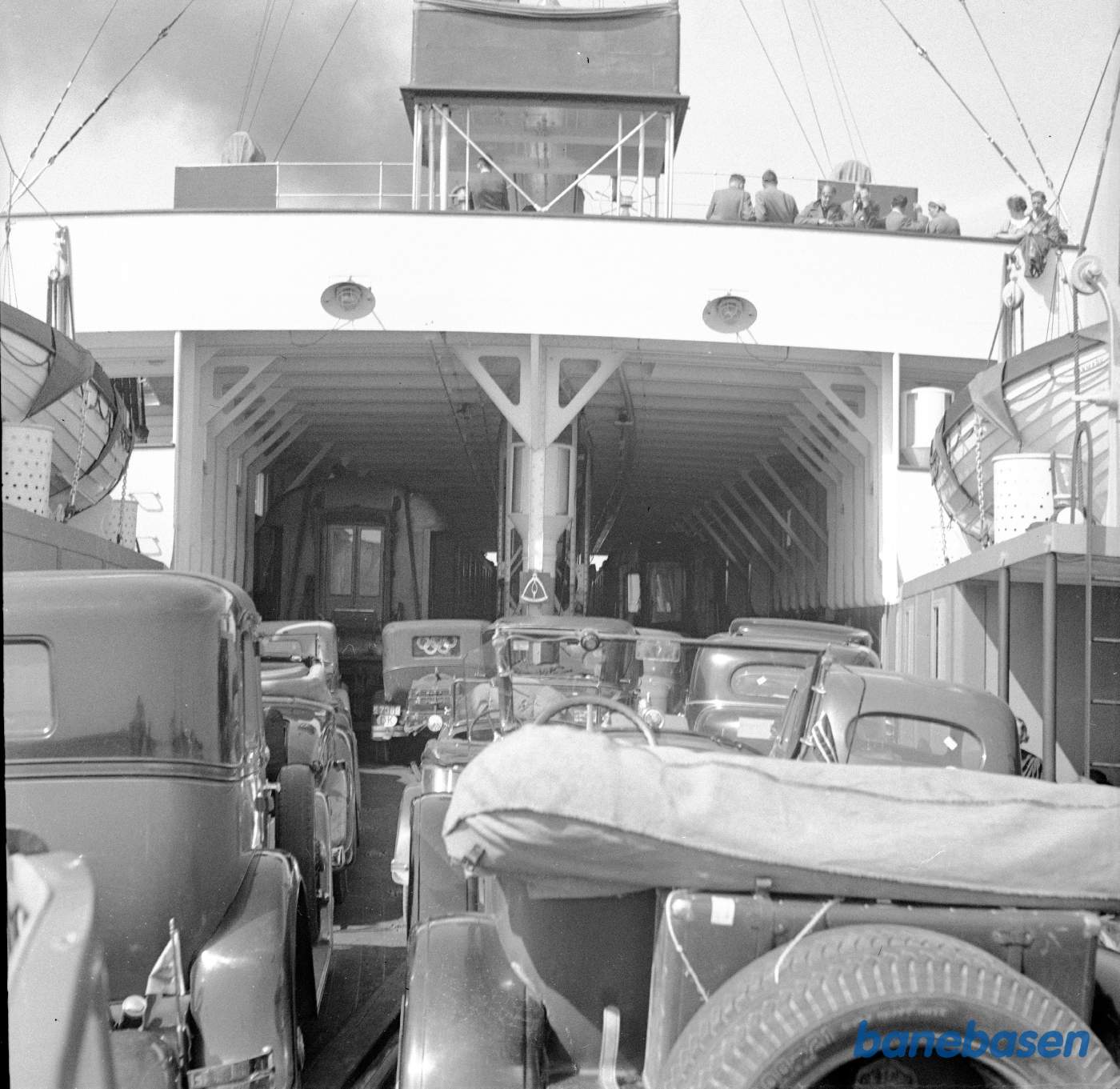 Dampfærge D/F Danmark, vogndækket Dampfærge D/F Danmark, vogndækket