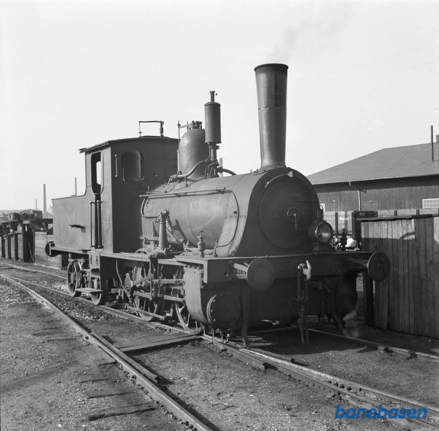 Damplokomotiv KSB 6 ved remisen på København L