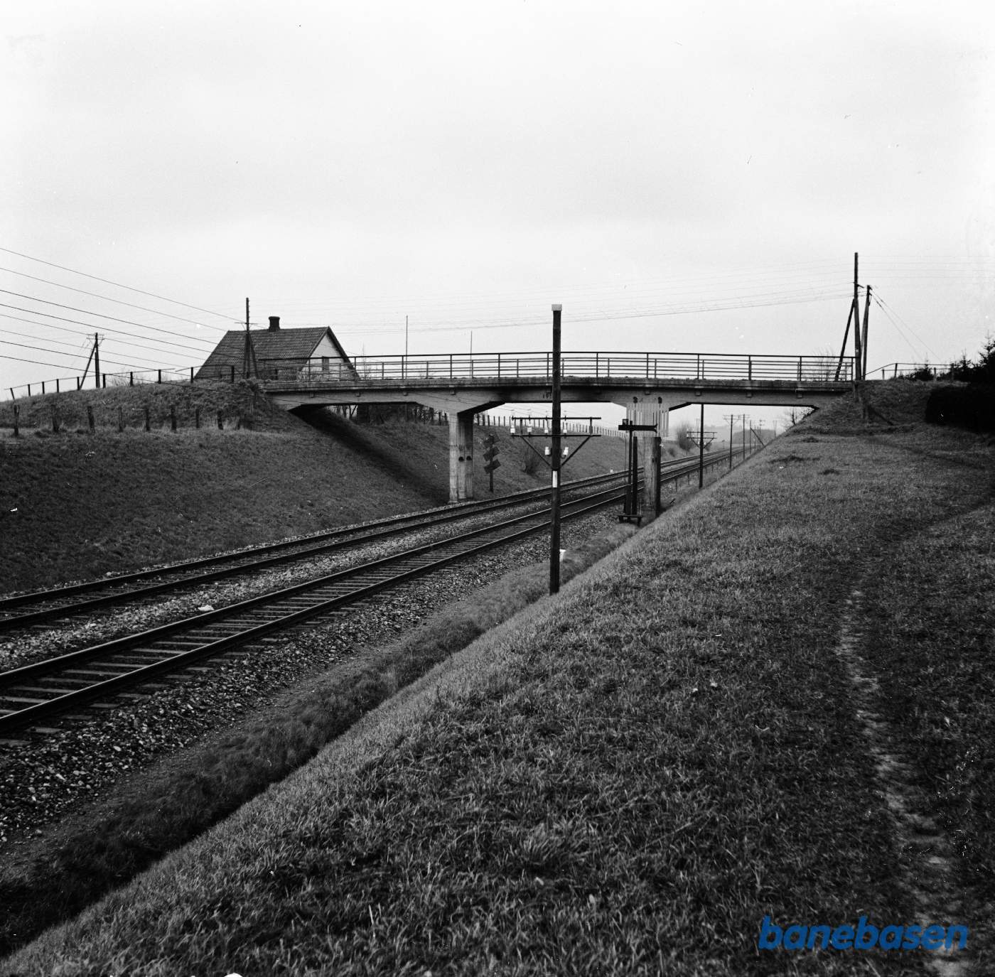 Ringsted - Næstved set mod fremskudt signal for Næstved