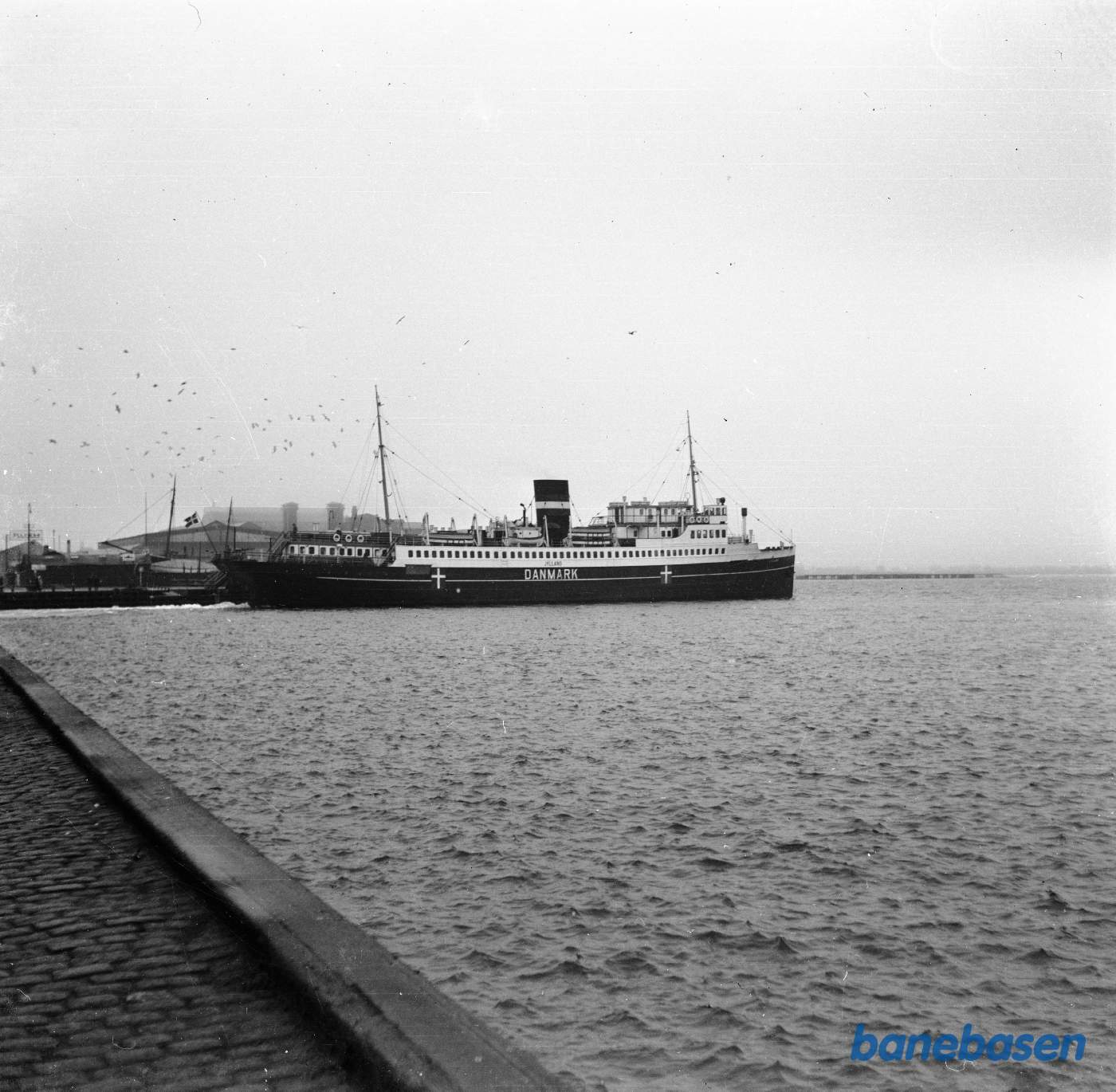 Motorfærge M/S Jylland i Kalundborg Havn.