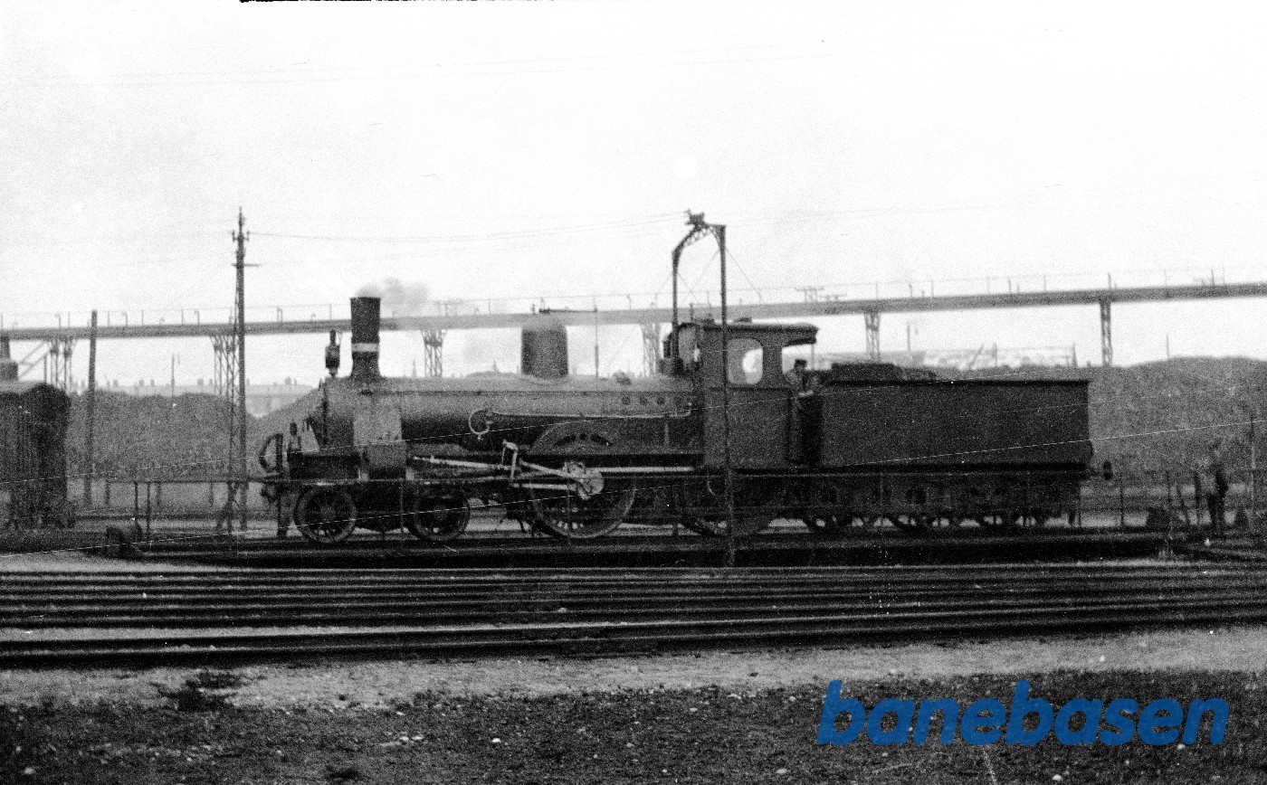 Damplokomotiv K 543 ved Maskindepotet på København GB Damplokomotiv K 543 ved Maskindepotet på København GB
