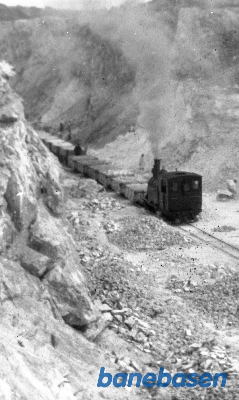 Faxe kalkbrud med tog Faxe kalkbrud med tog