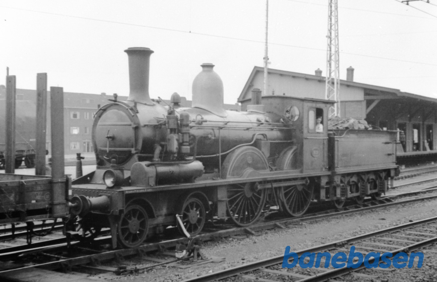 Holllandsk damplokomotiv 1659 med godstog Holllandsk damplokomotiv 1659 med godstog