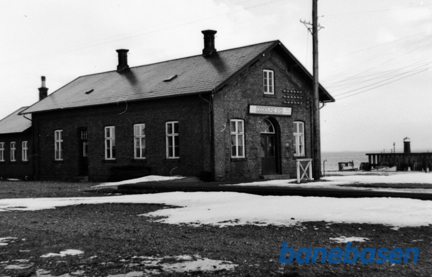 Oddesund syd station efter nedlæggelsen den 15/5-1938 Oddesund syd station efter nedlæggelsen den 15/5-1938