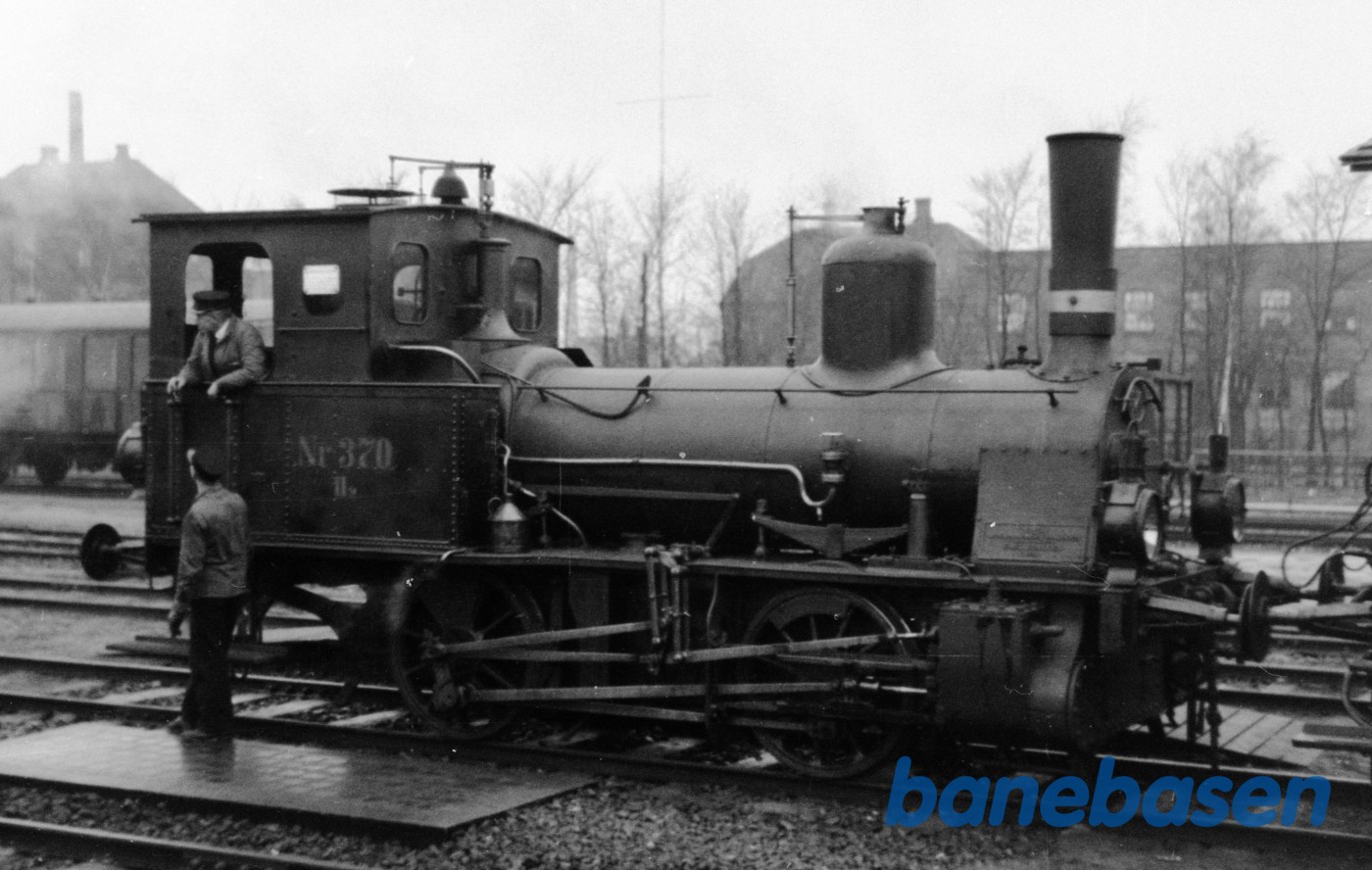 Damplokomotiv HS370 rangerer i Slagelse Damplokomotiv HS370 rangerer i Slagelse