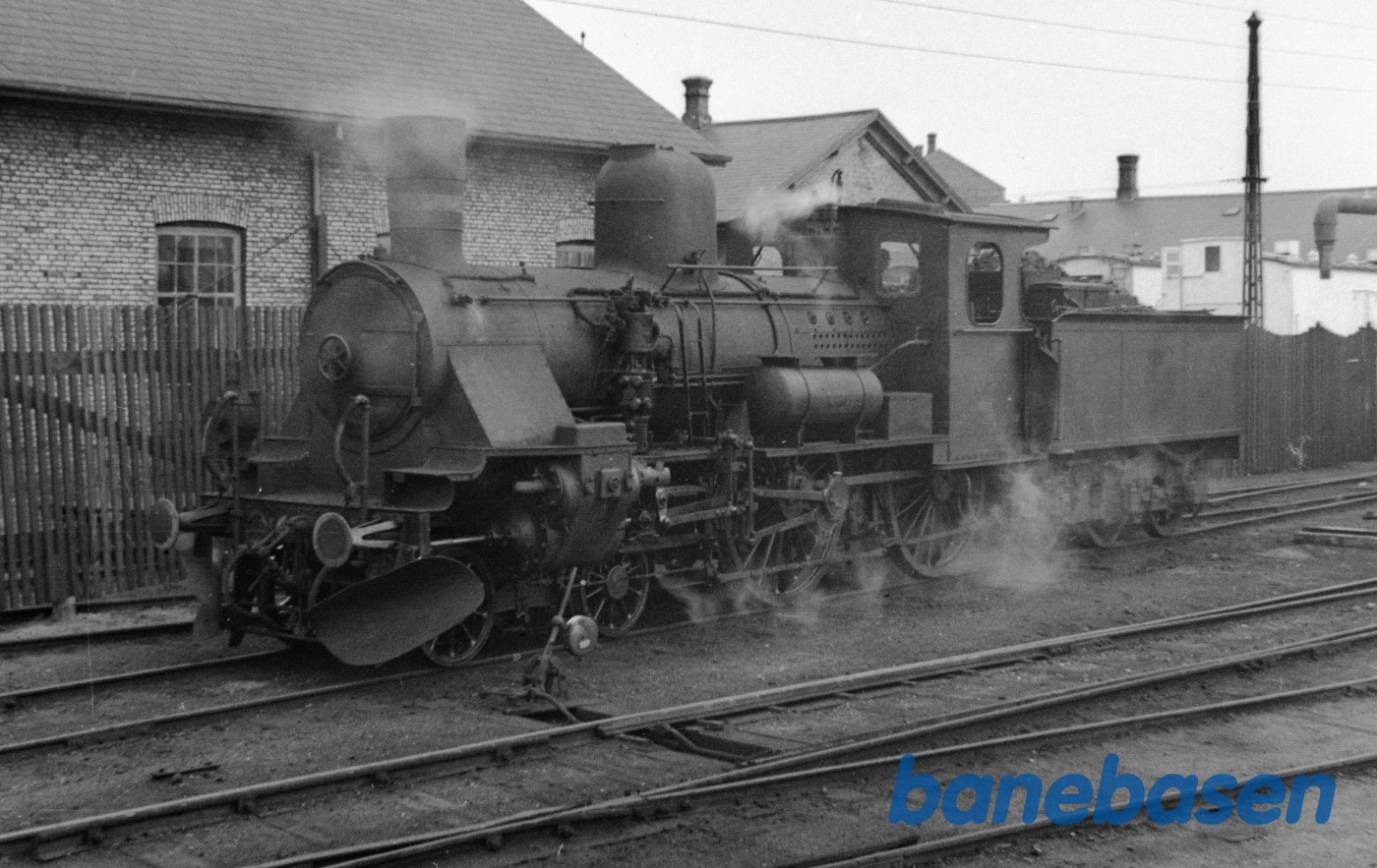 Damplokomotiv K 507 på Nyborg maskindepot Damplokomotiv K 507 på Nyborg maskindepot