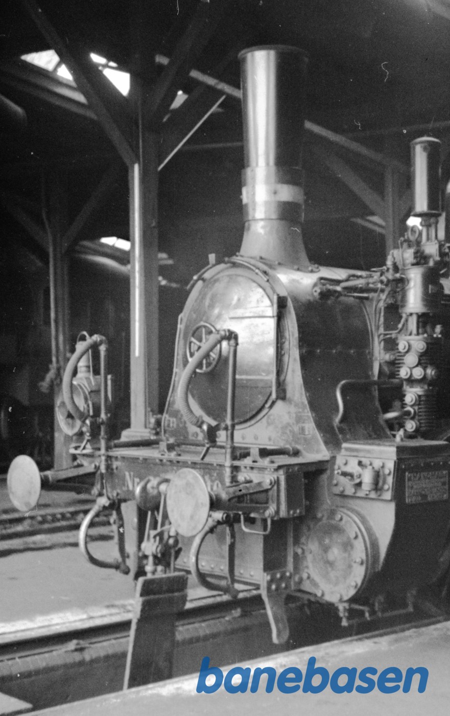 Damplokomotiv F 440 i remisen på Nyborg maskindepot Damplokomotiv F 440 i remisen på Nyborg maskindepot