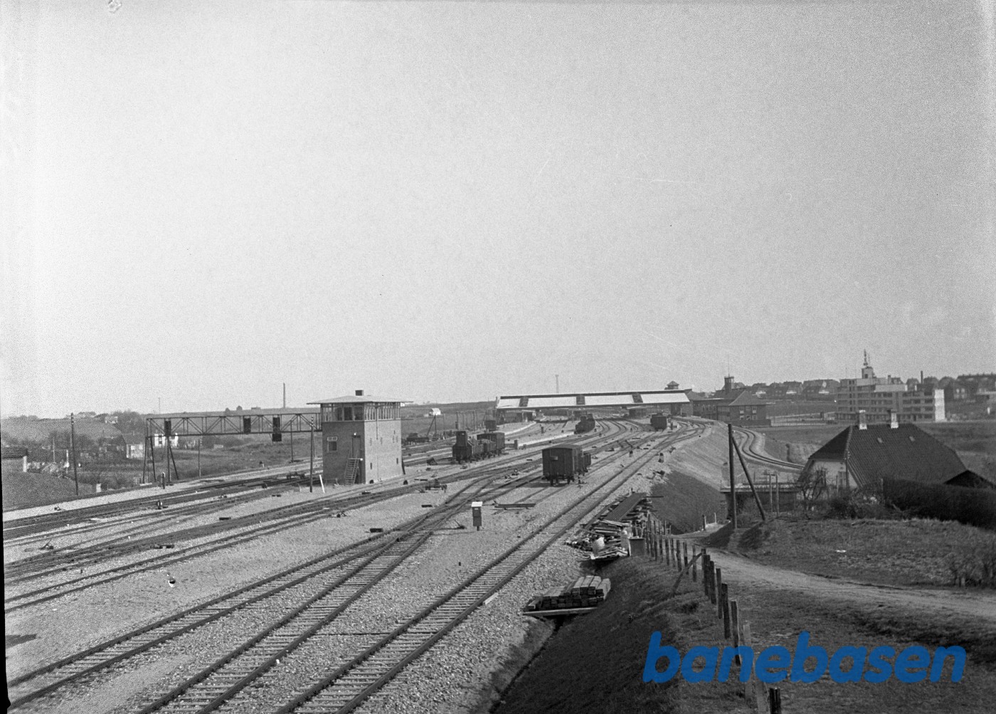 Fredericia. Udsigt over sporterræn Fredericia. Udsigt over sporterræn