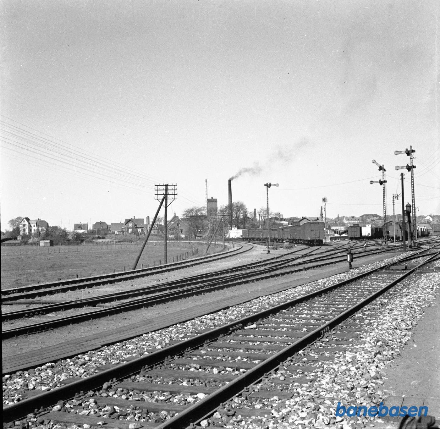 Skive H, gamle station set fra Ø Skive H, gamle station set fra Ø