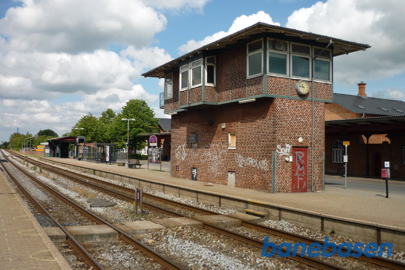 Signalblokpost på Bramming station Signalblokpost på Bramming station