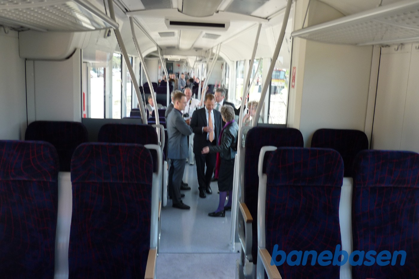 Præsentation af de nye Lint tog i Haarlev. Interiør i toget Præsentation af de nye Lint tog i Haarlev. Interiør i toget