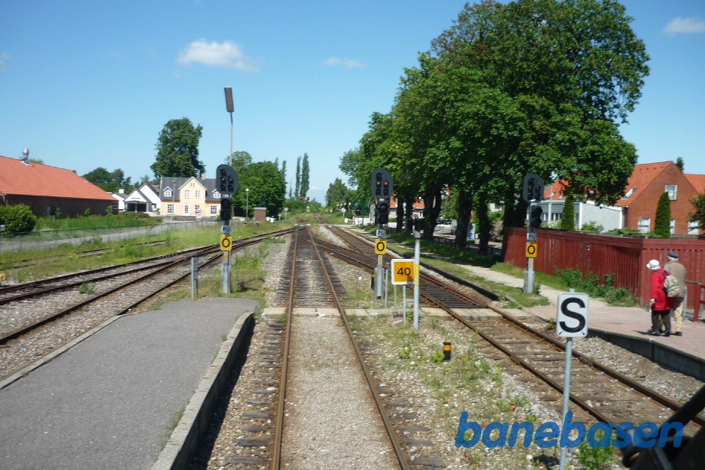 Præsentation af de nye Lint tog i Haarlev. Kig gennem forruden til sporarealet Præsentation af de nye Lint tog i Haarlev. Kig gennem forruden til sporarealet