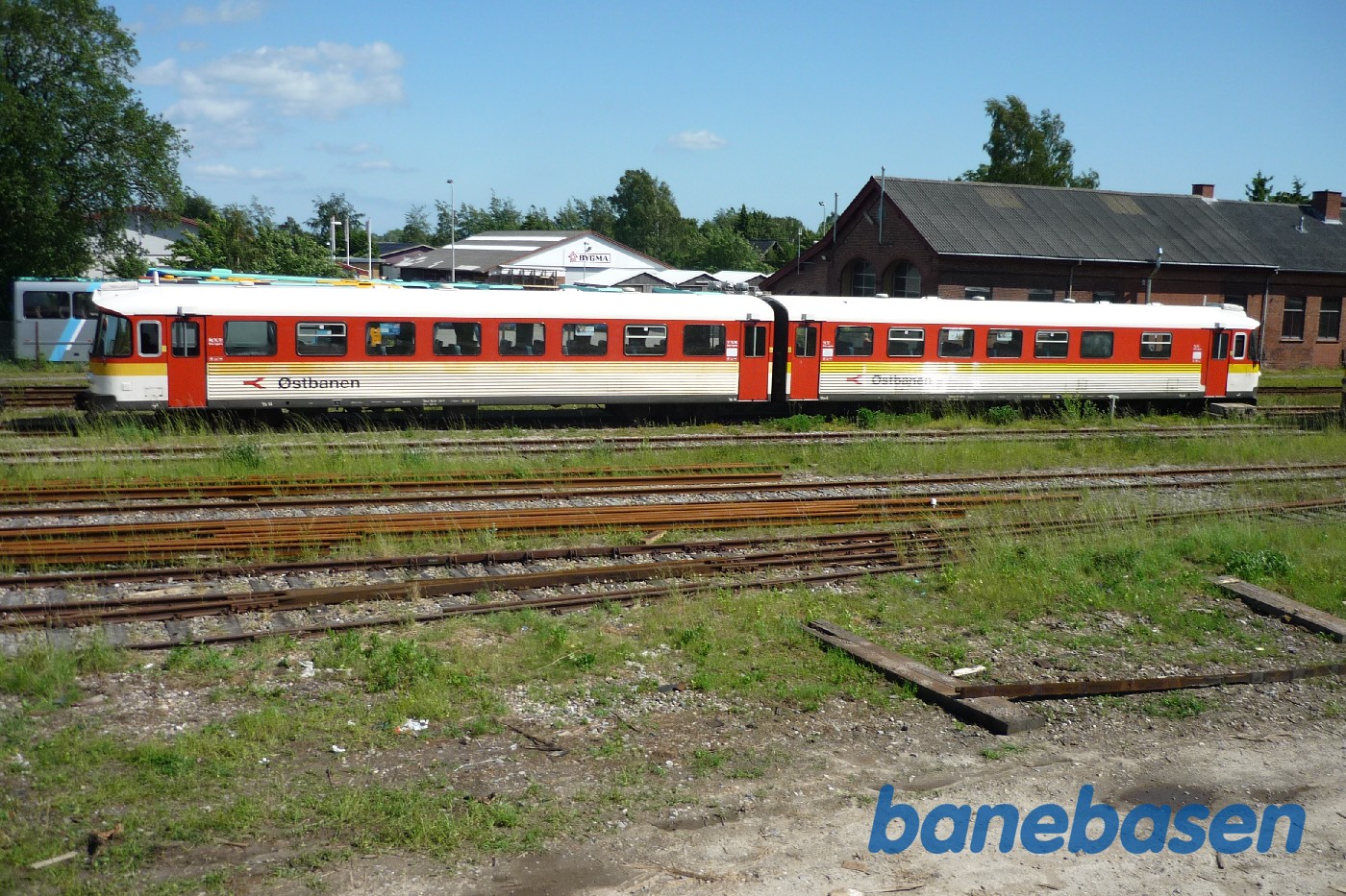 Præsentation af de nye Lint tog. Ym tog på Haarlev station Præsentation af de nye Lint tog. Ym tog på Haarlev station