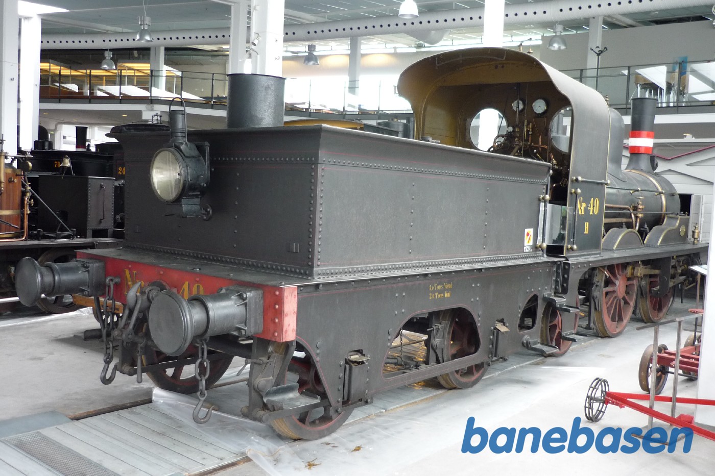 Danmarks Jernbanemuseeum. H 40 i udstillingen Danmarks Jernbanemuseeum. H 40 i udstillingen