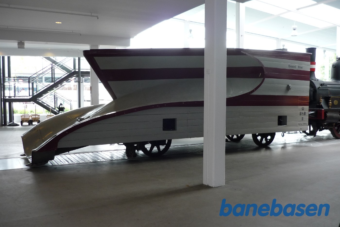 Danmarks Jernbanemuseeum. DSB sneplov 8 i udstillingen Danmarks Jernbanemuseeum. DSB sneplov 8 i udstillingen