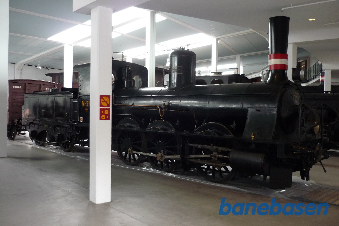 Danmarks Jernbanemuseeum. DSB G 78 i udstillingen Danmarks Jernbanemuseeum. DSB G 78 i udstillingen