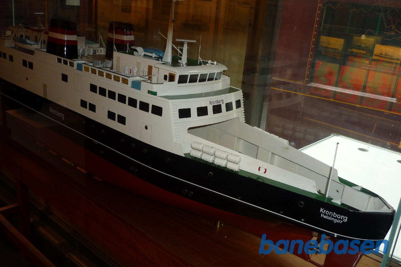 Danmarks Jernbanemuseeum. Model af færgen Kronborg. Danmarks Jernbanemuseeum. Model af færgen Kronborg.