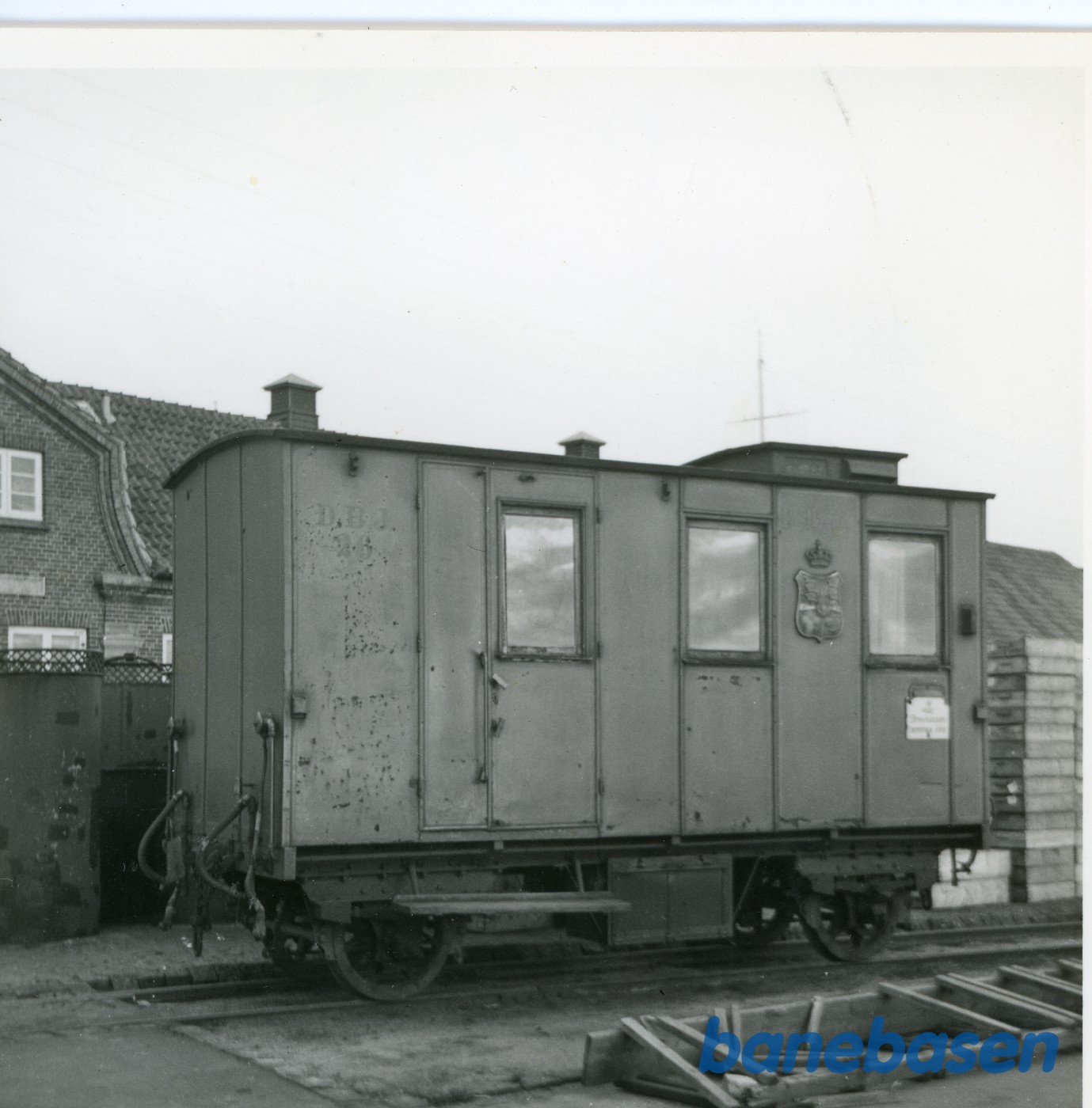 Postvogn 26 på Rønne Havn Postvogn 26 på Rønne Havn