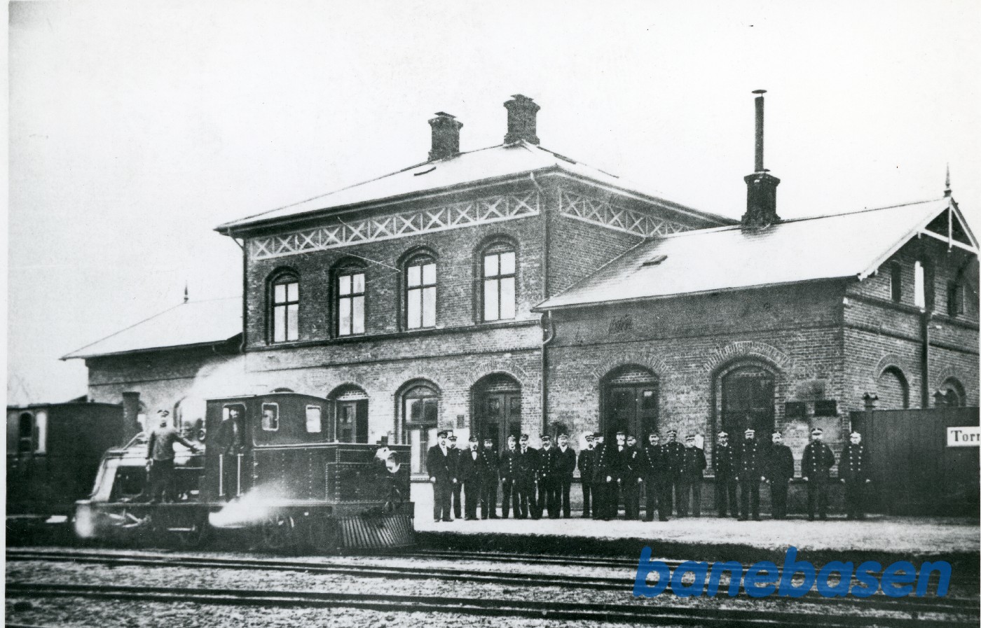 Tørring station med damptog Tørring station med damptog
