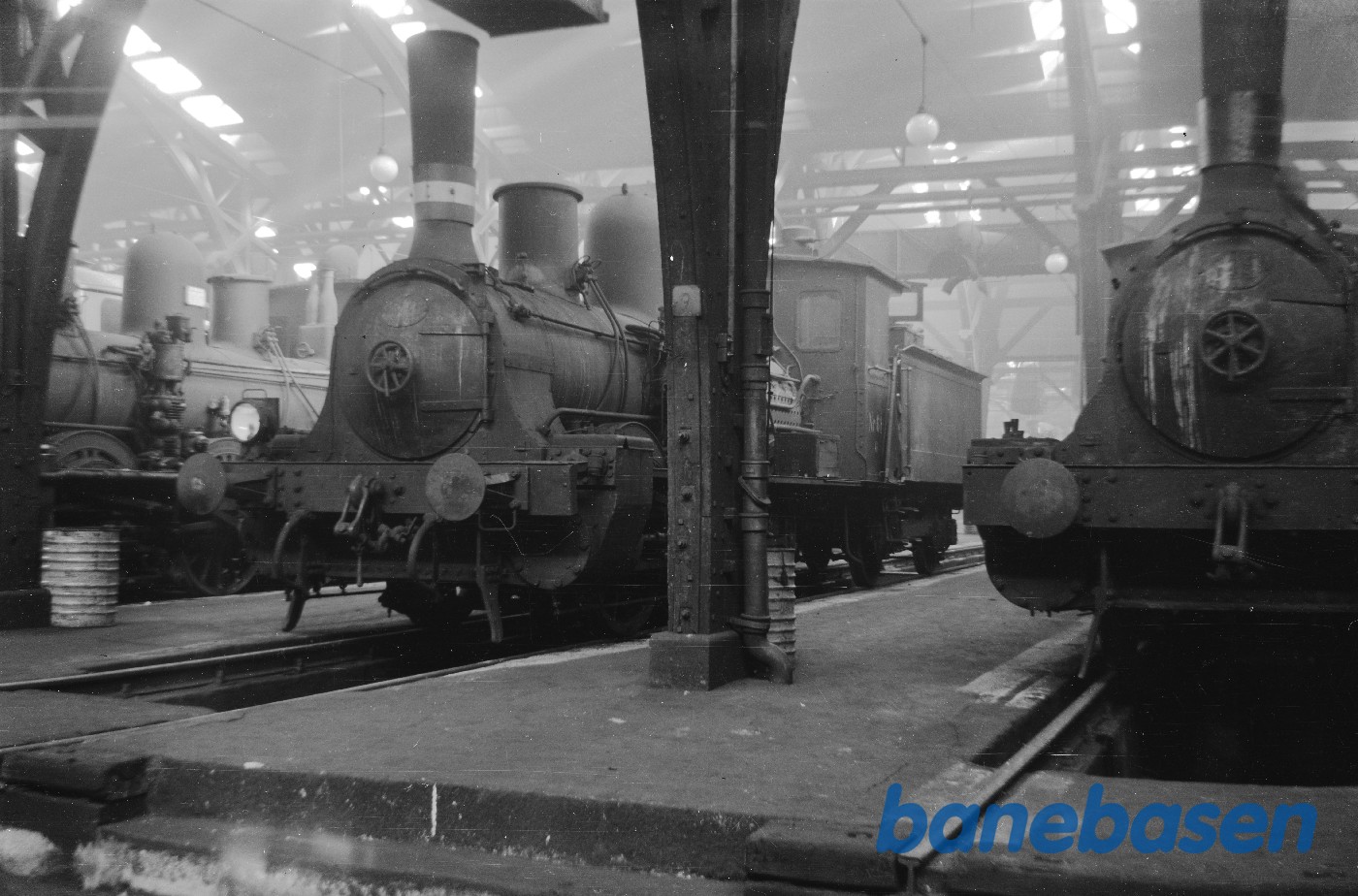 København GB. Remisen med G 611 varmemaskine København GB. Remisen med G 611 varmemaskine