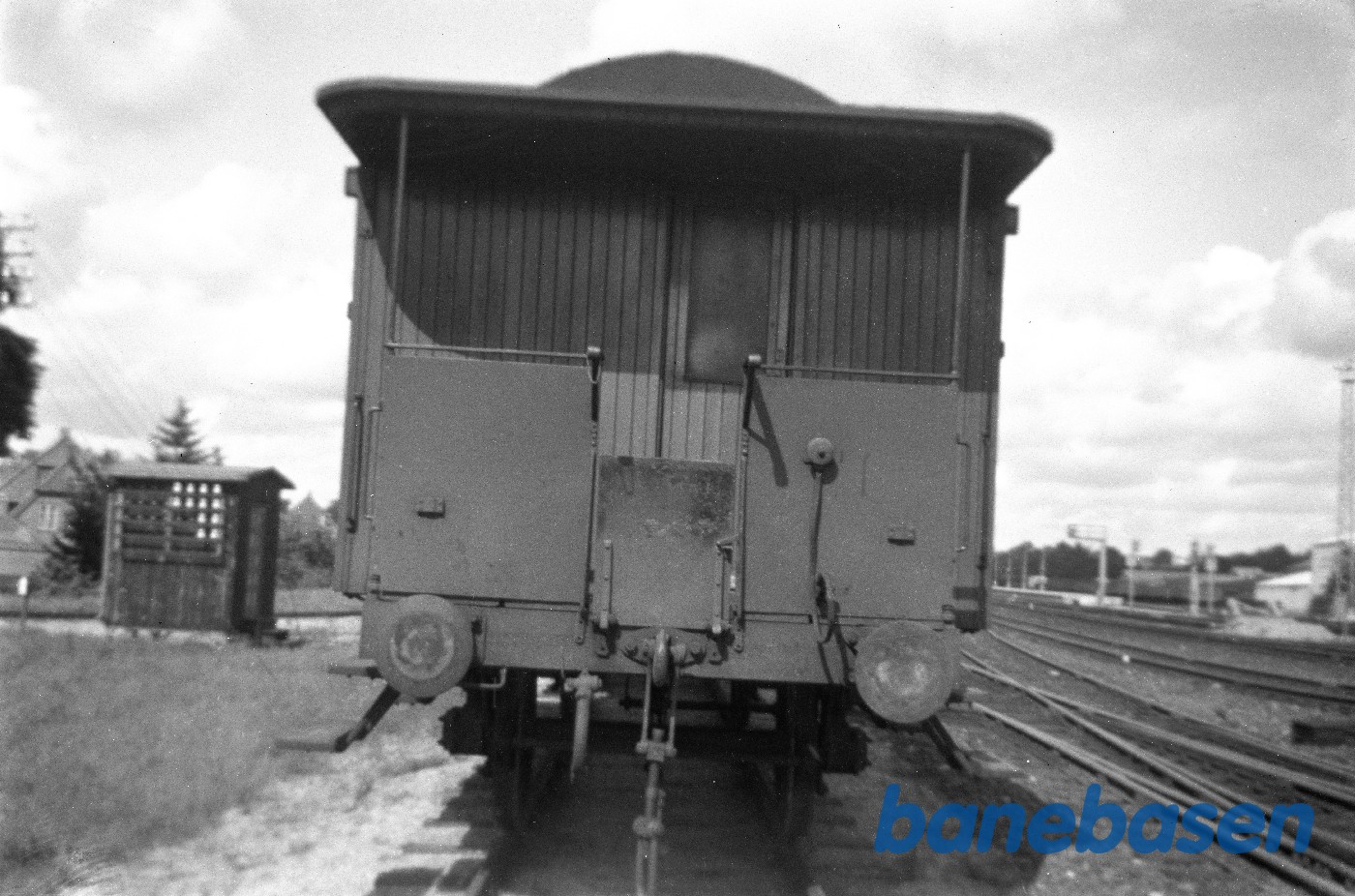 Hillerød station. Gavlen af D 74 Hillerød station. Gavlen af D 74