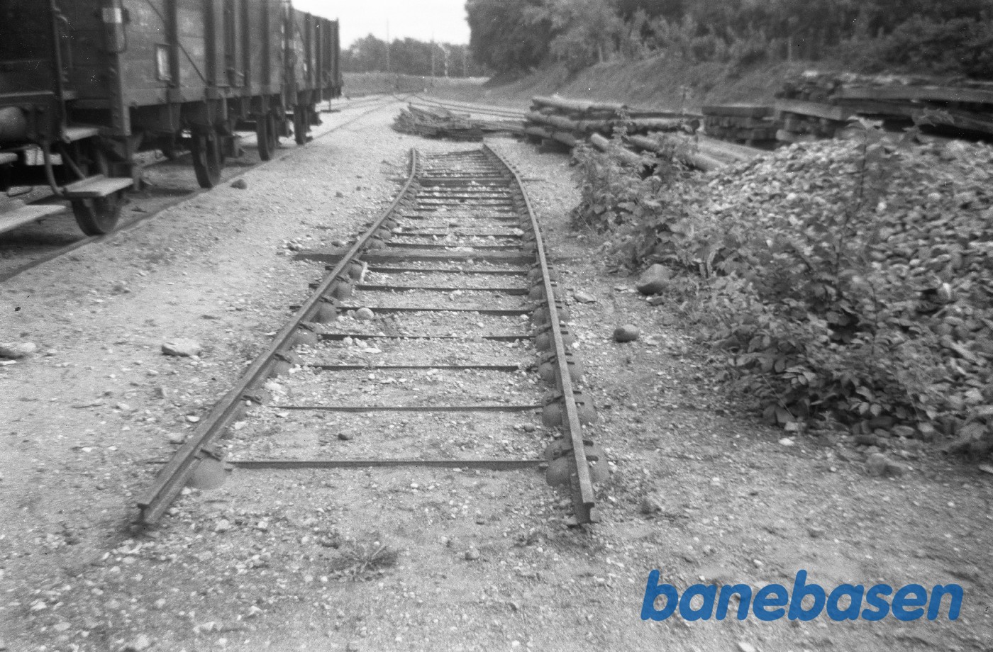 Græsted station. Grydespor Græsted station. Grydespor