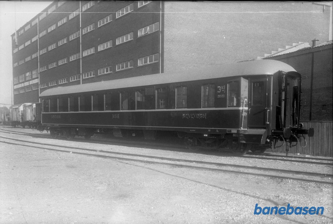 Reklame for SKF. Norsk sovevogn