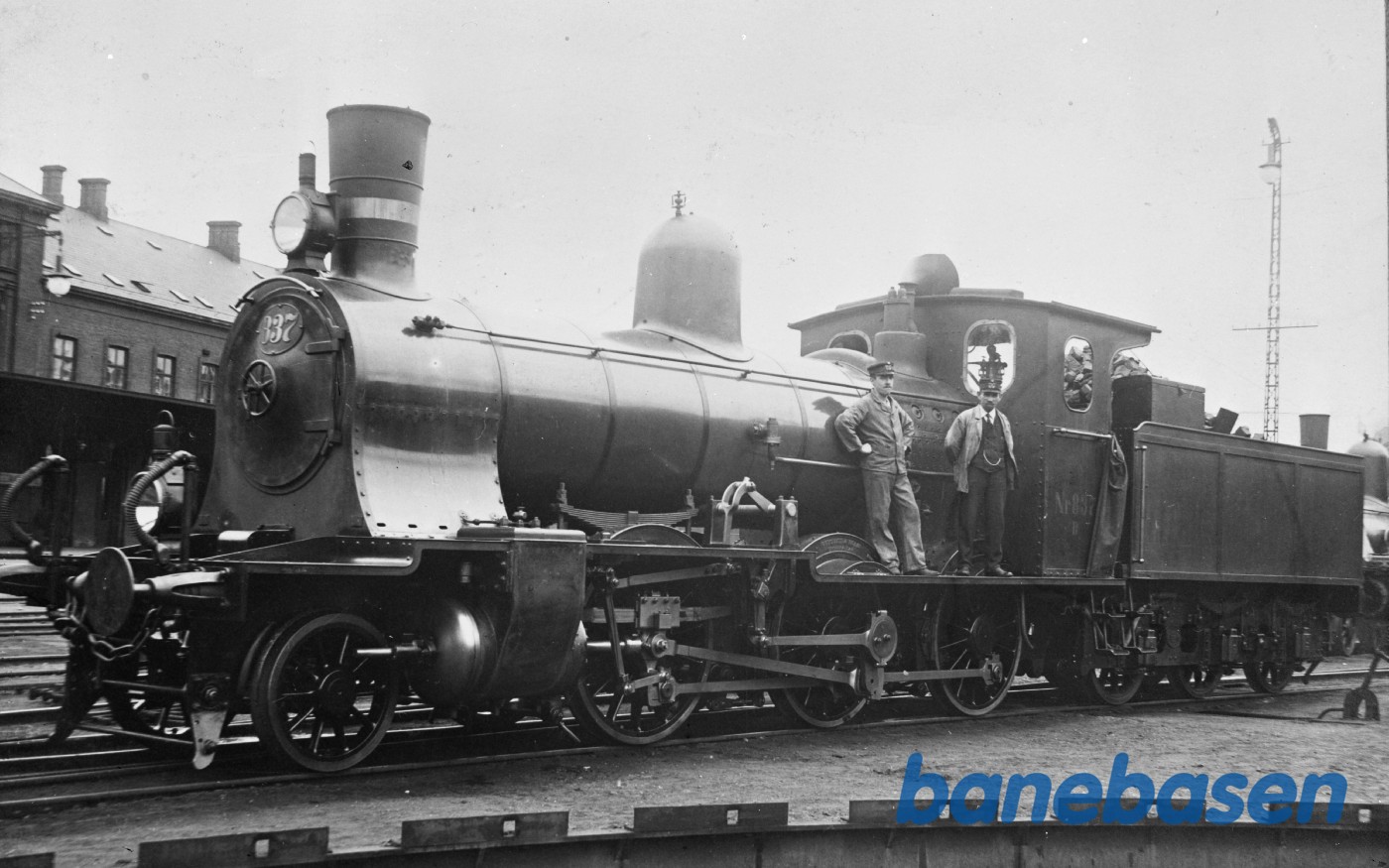 Leveringsbillede af DSB D 837 efter ankomst til Danmark Leveringsbillede af DSB D 837 efter ankomst til Danmark