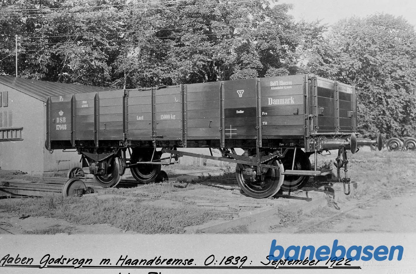 DSB Åben godsvogn med håndbremse DSB Åben godsvogn med håndbremse