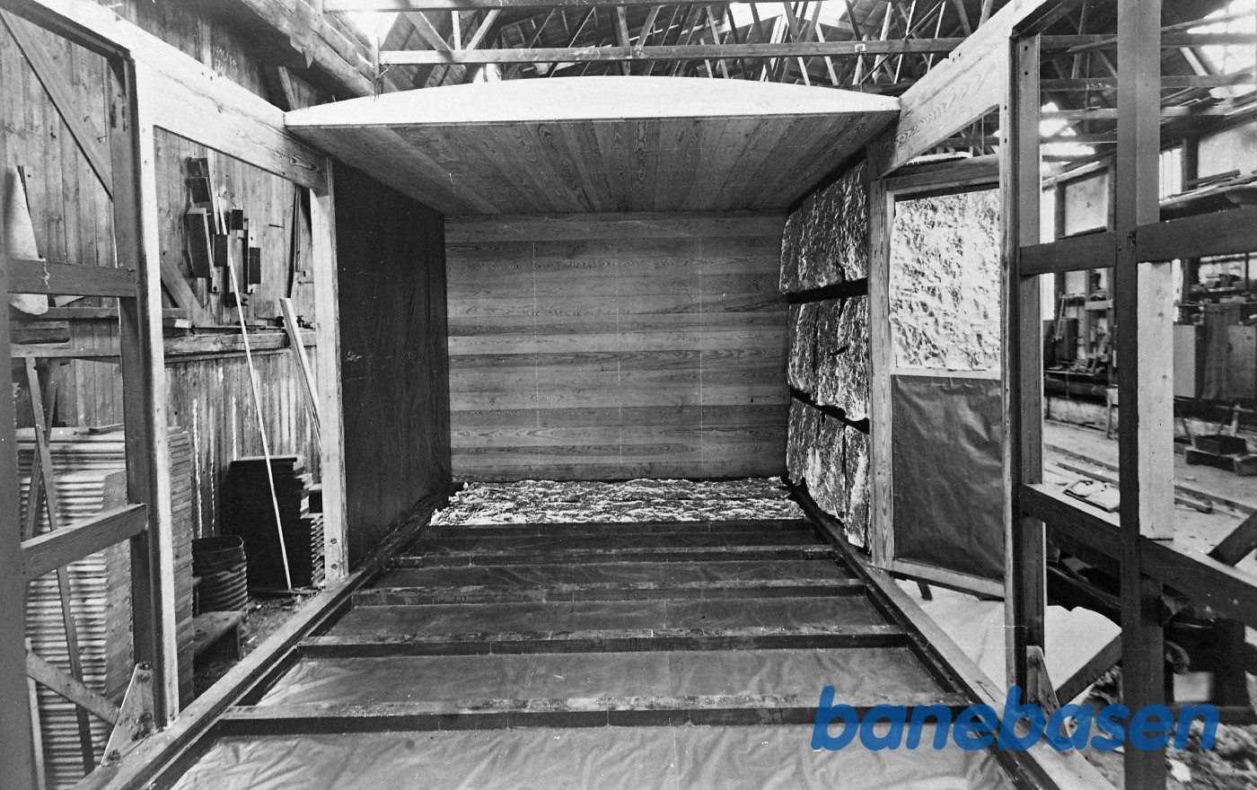 Bygning af godsvogn med isolerede vægge Bygning af godsvogn med isolerede vægge