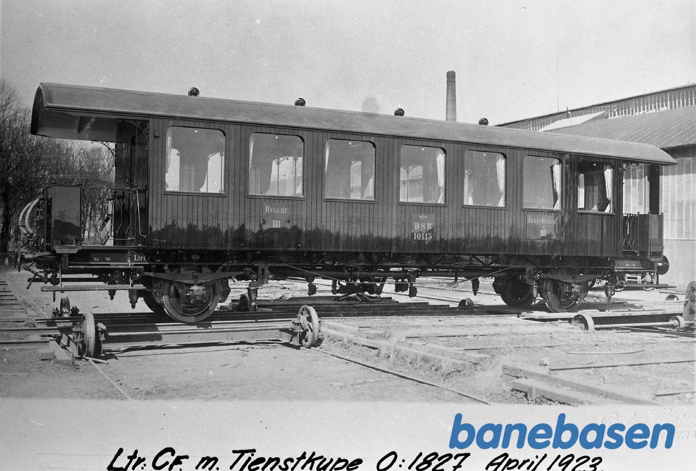 DSB III kl. personvogn med Tjenstkupe Ltr. CF DSB III kl. personvogn med Tjenstkupe Ltr. CF