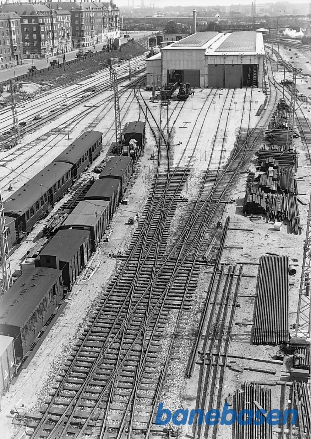 Oversigtsfoto over Enghave Maskindepot Oversigtsfoto over Enghave Maskindepot