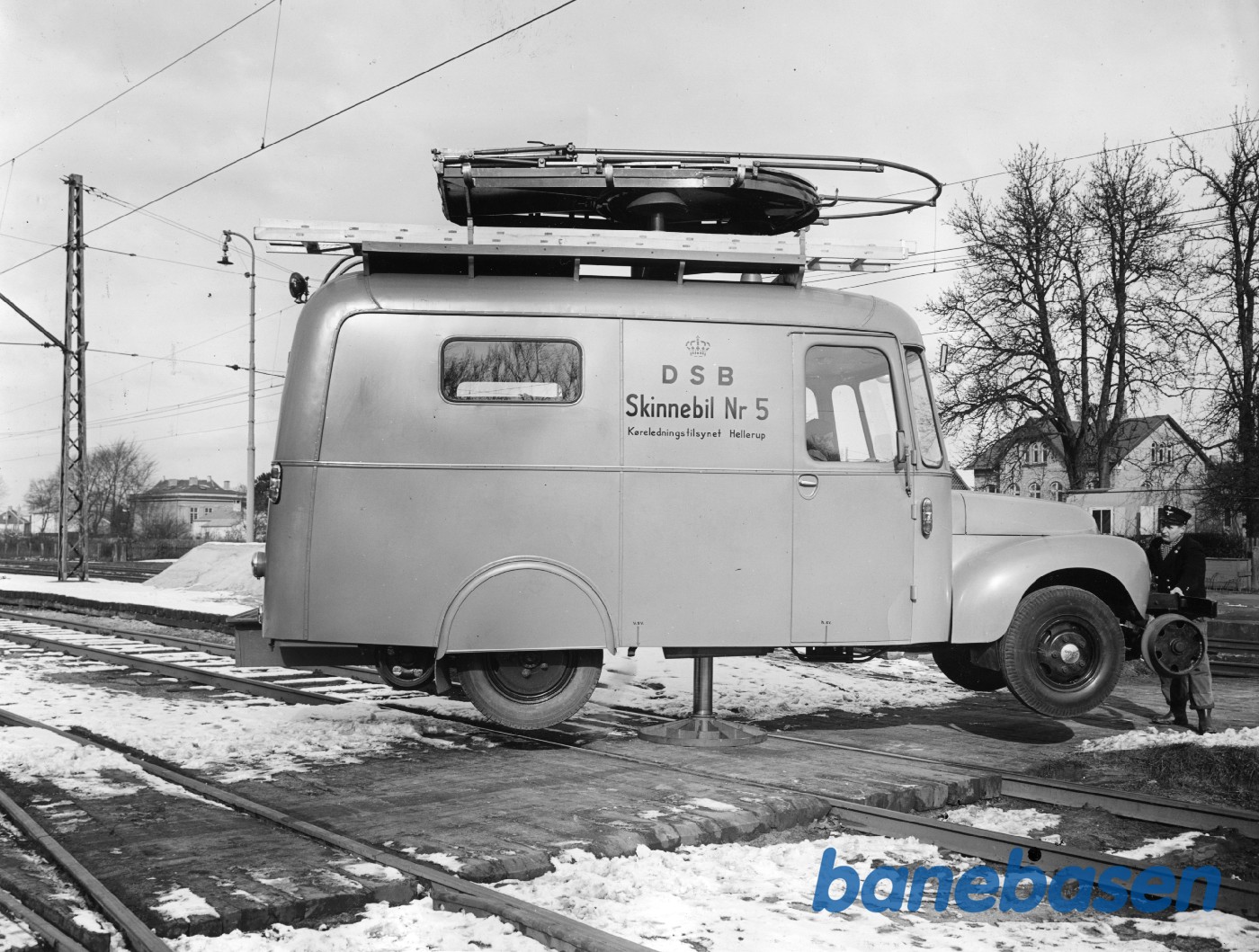 Ny Skinnebil nr. 5 for Køreledningstilsynet Hellerup Ny Skinnebil nr. 5 for Køreledningstilsynet Hellerup