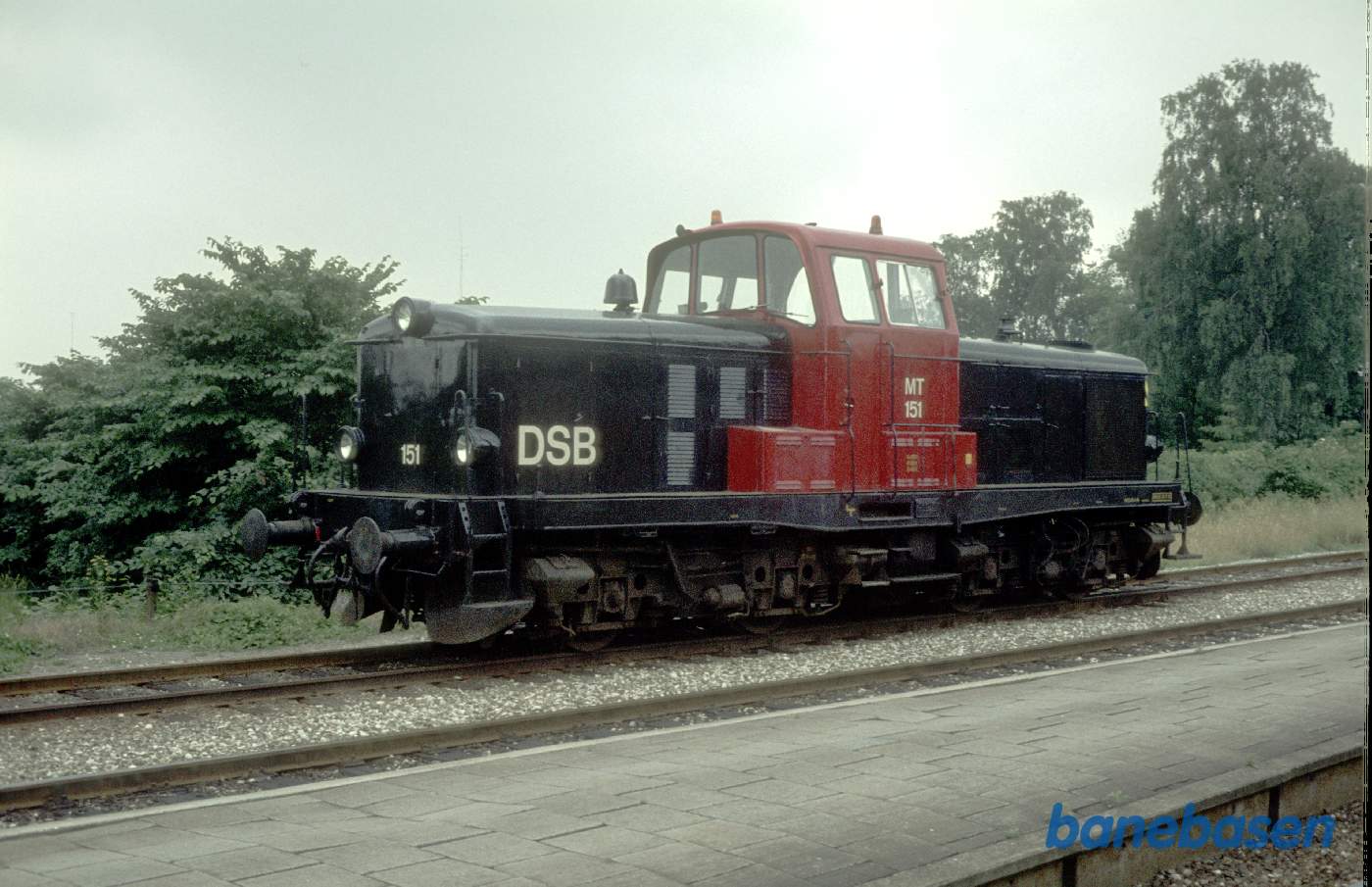 Nyommalet i rødt/sort design