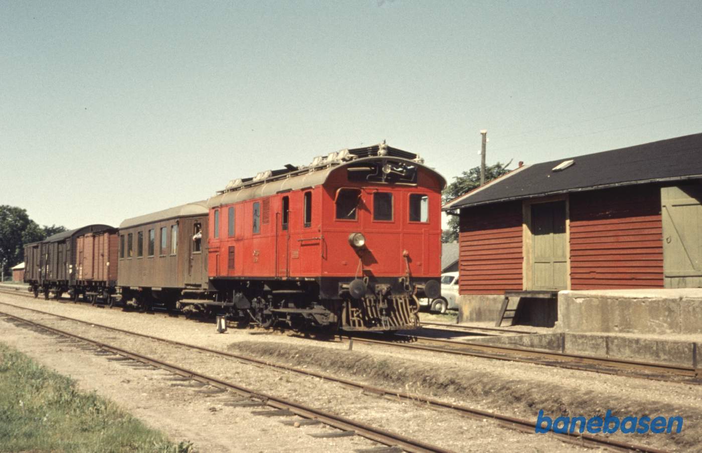 OHJ 20 med godstog i Ruds-Vedby