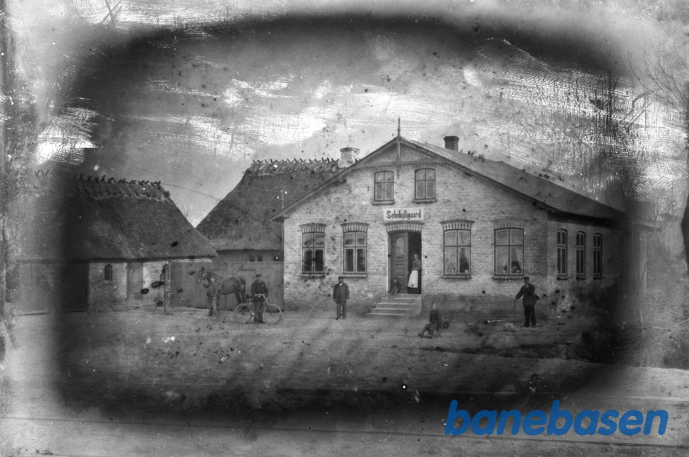 Skovbølgaard (Schobüllgaard) stationskro i tysk tid Skovbølgaard (Schobüllgaard) stationskro i tysk tid