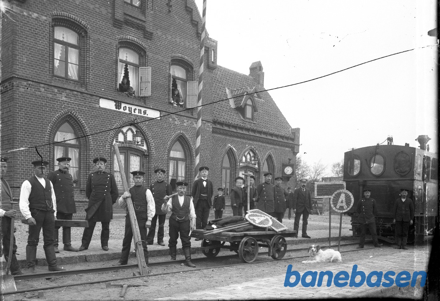 Vojens (Woyens) st. på HAJ i tysk tid. Vojens (Woyens) st. på HAJ i tysk tid.