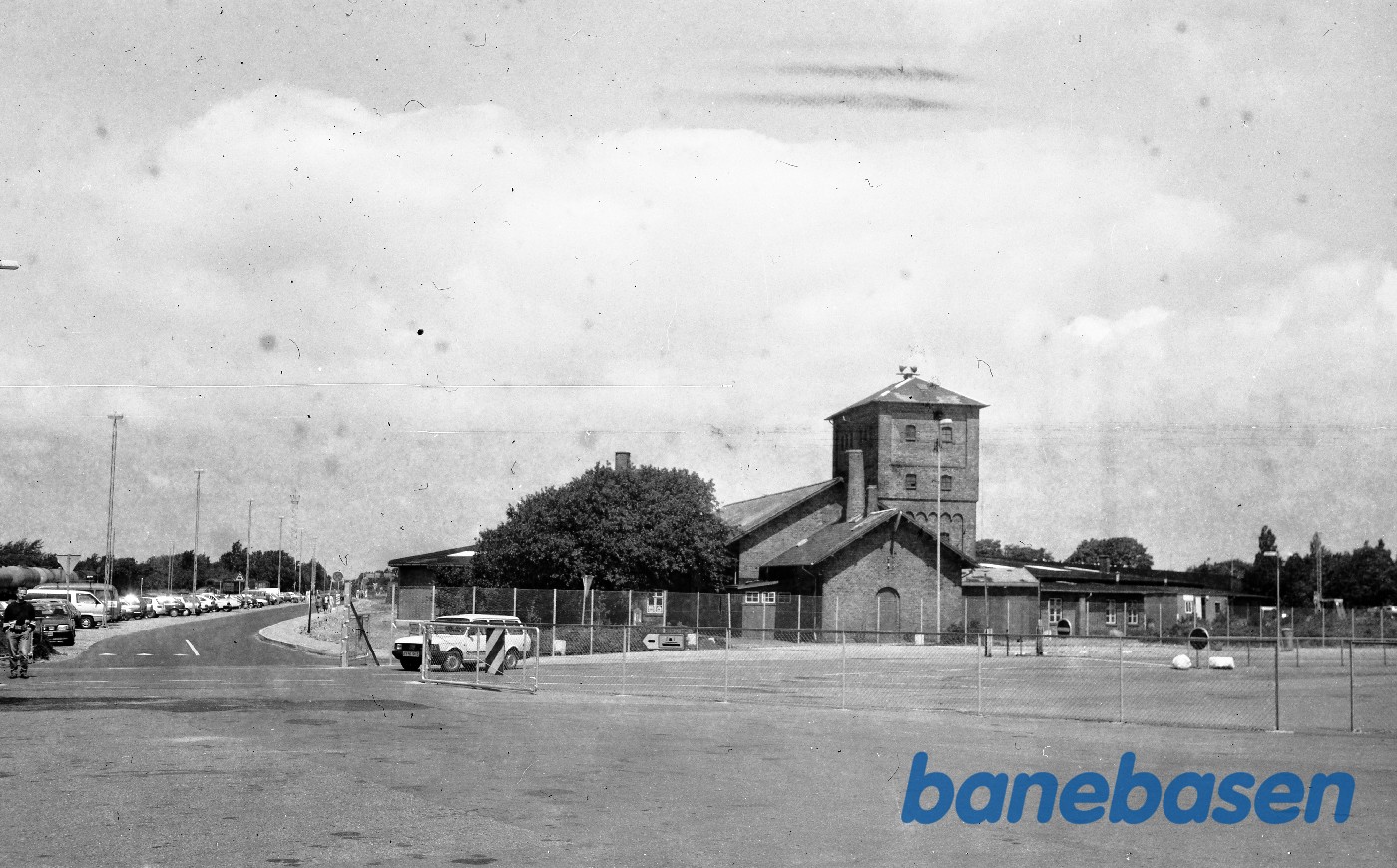 Gedser station, bagside af remise Gedser station, bagside af remise
