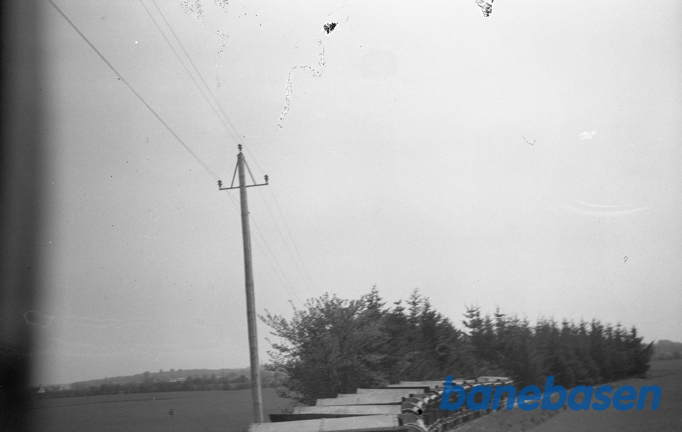 Udsigt fra lokomotiv henover vognstamme Udsigt fra lokomotiv henover vognstamme