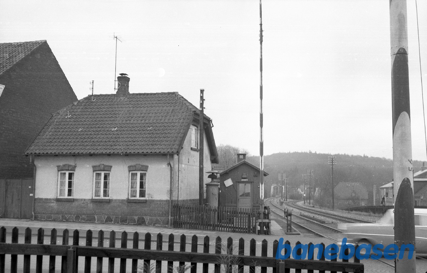 Overkørsel i øst-ende af Silkeborg station Overkørsel i øst-ende af Silkeborg station