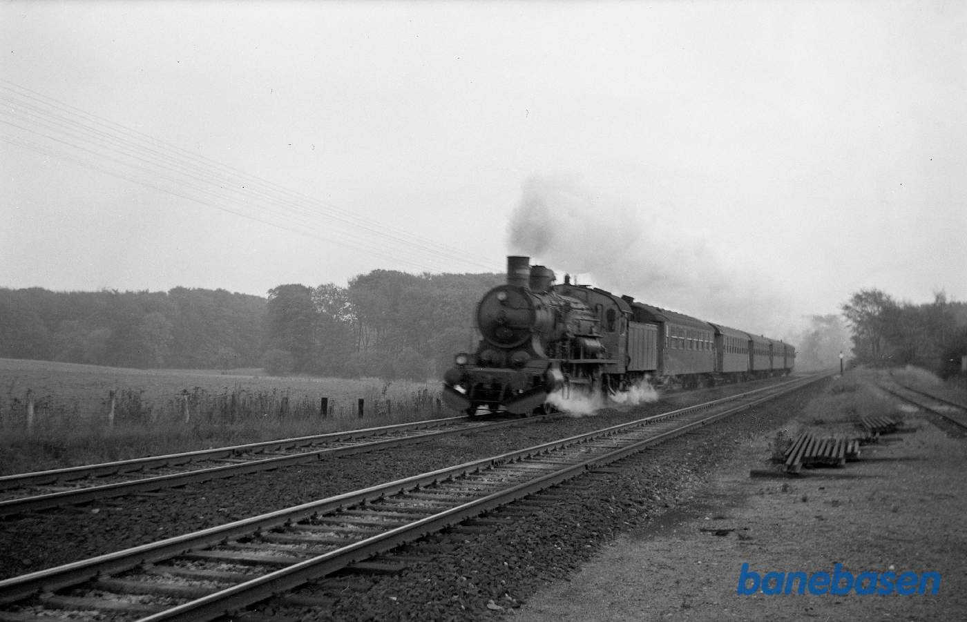 P-maskine med persontog