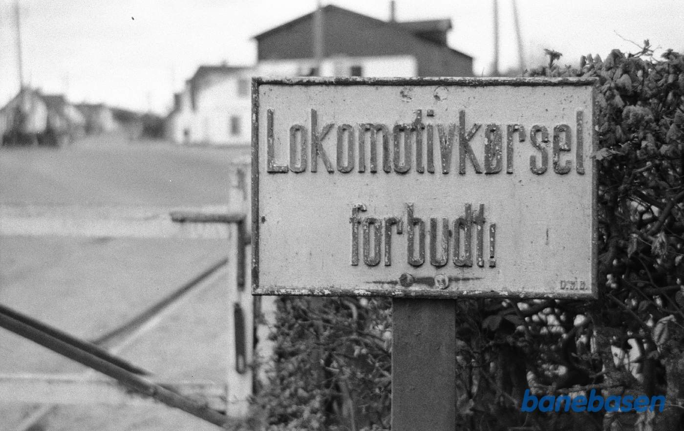 Skilt "Lokomotivkørsel forbudt"