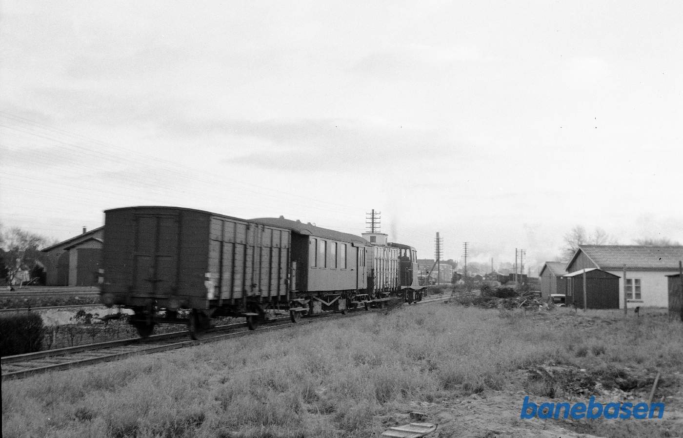 Godstog ankommer til Silkeborg med HV eller HOJ loko