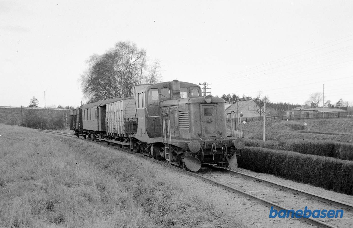 Godstog ankommer til Silkeborg med HV eller HOJ loko Godstog ankommer til Silkeborg med HV eller HOJ loko