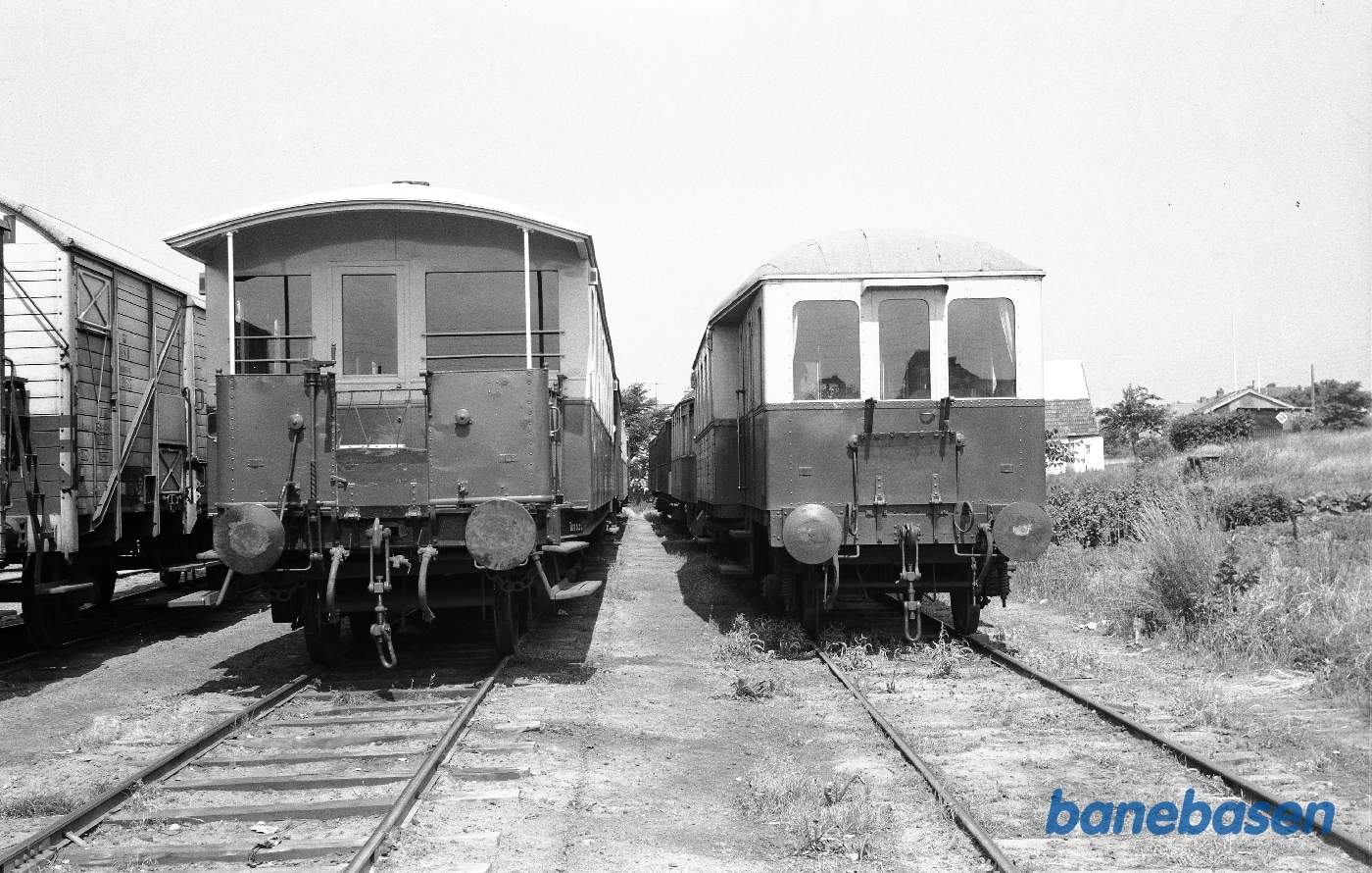 Personvogne på opstillingsspor