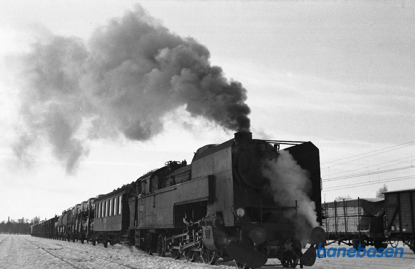 S-maskine med godstog