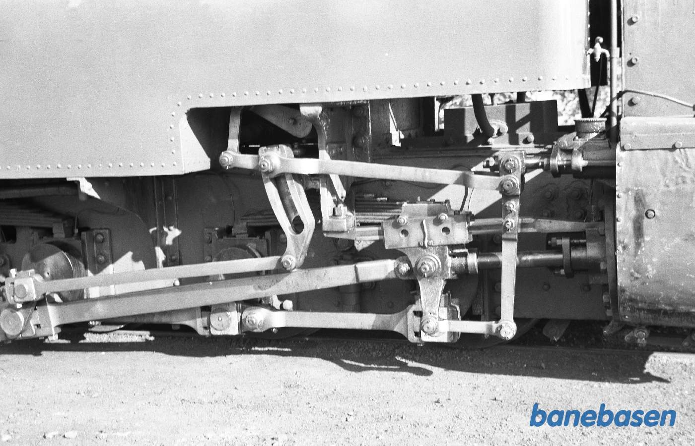 Damplokomotiv gangtøj, højre side