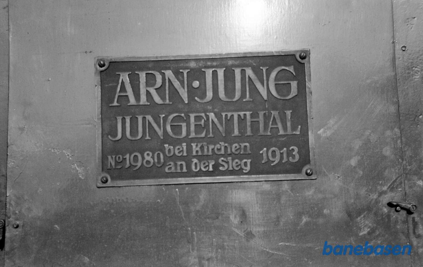 Fabriksplade damplokomotiv Gørlev Sukkerfabrik No. 5 (Jung 1913 / 1980)