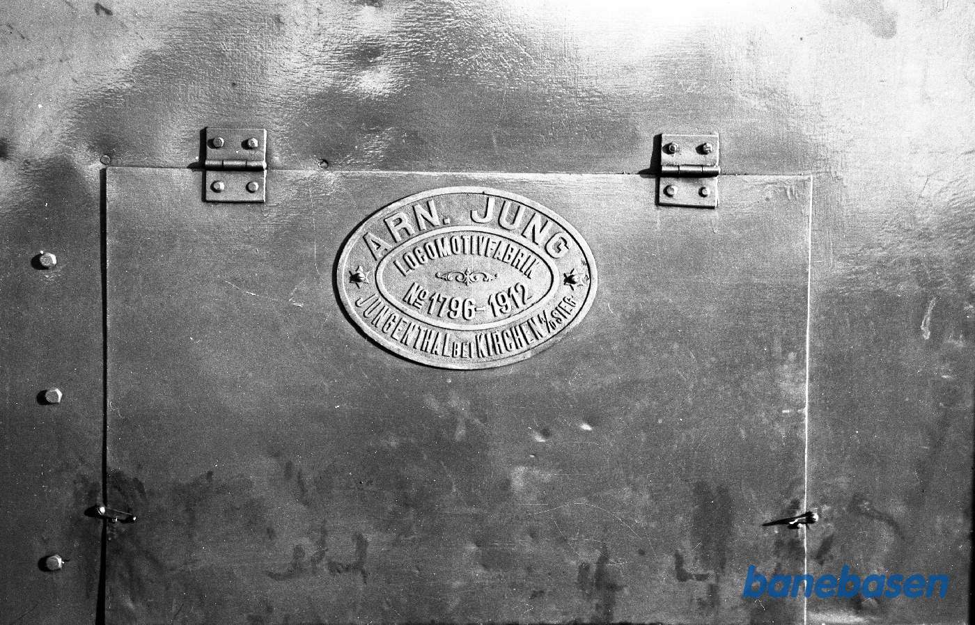 Fabriksplade damplokomotiv Gørlev Sukkerfabrik No. 3 (Jung 1912 / 1796)