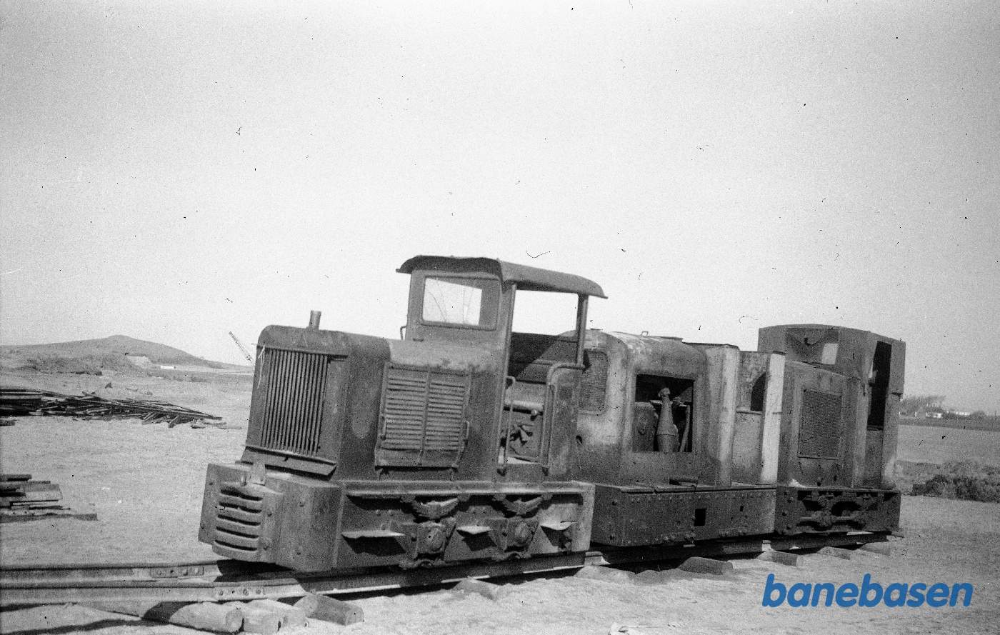 Motorlokomotiver til brug ifm.. anlæg af motorvejen ved Korsør